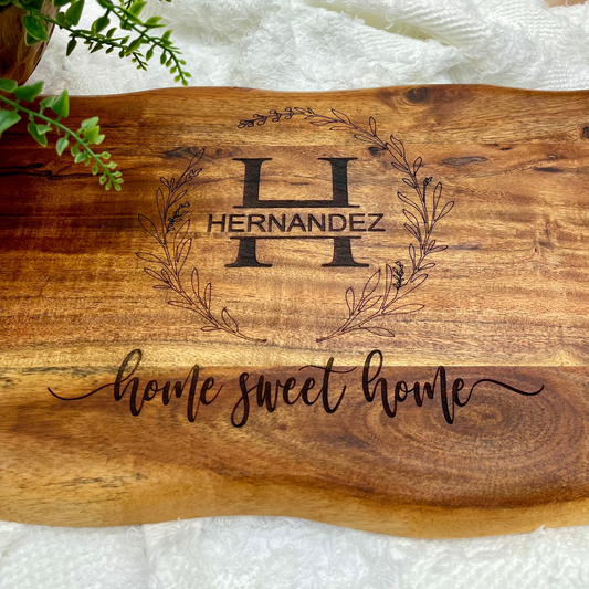 Custom Engraved Cutting Board - Realtor Closing Gift