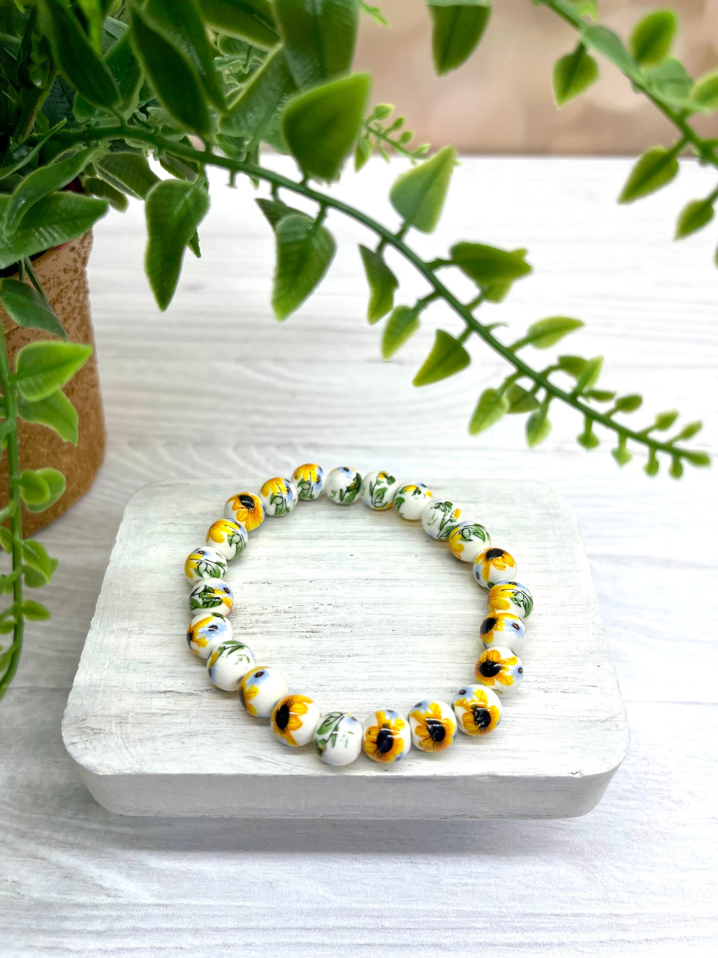 SUNFLOWER FLORAL - 1 or 2 BRACELETS