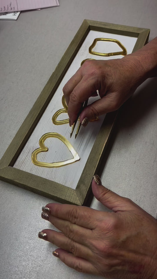 "Hand Drawn by YOU" Heart Wall Plaque